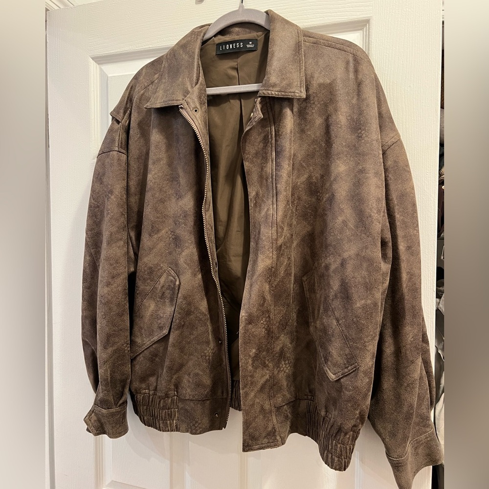 Lioness Brown Bomber Jacket
